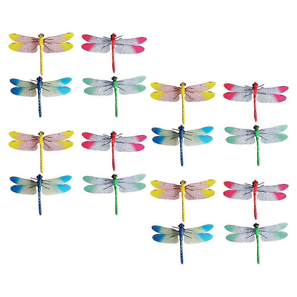 Dragonfly Model Decors Clip on Curtain Prop for Decor 16Pcs Pack