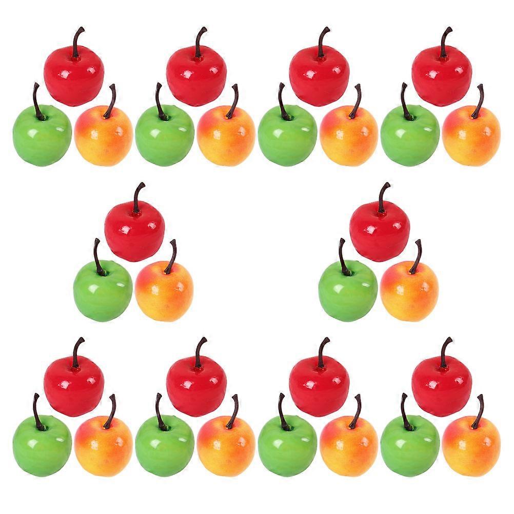 Hemoton 30pcs Lifelike Artificial Miniature Fruits for Dollhouse