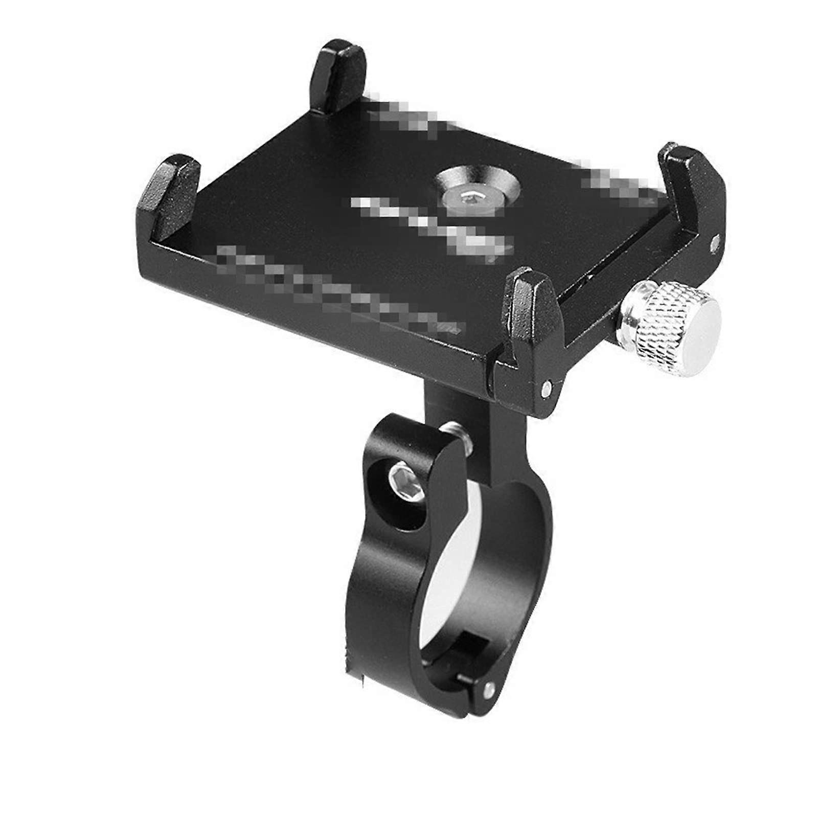 Waterproof Mobile Phone Holder for Bicycle and Motorcycle, Aluminium Alloy Fixed Bracket, Black Color, Universal Compatibility