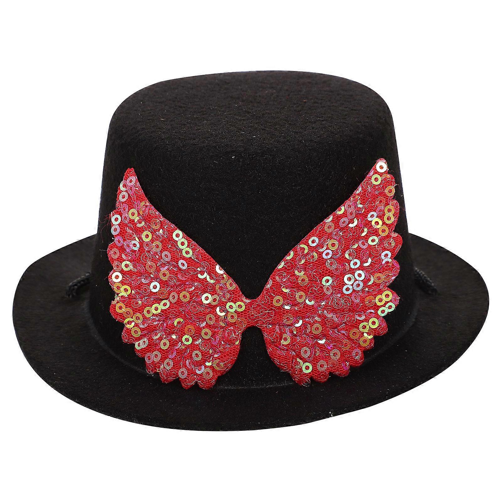 Delicate Pet Bowler Hat with Adjustable Headband for Small Dog and Cat in Assorted Color Cloth