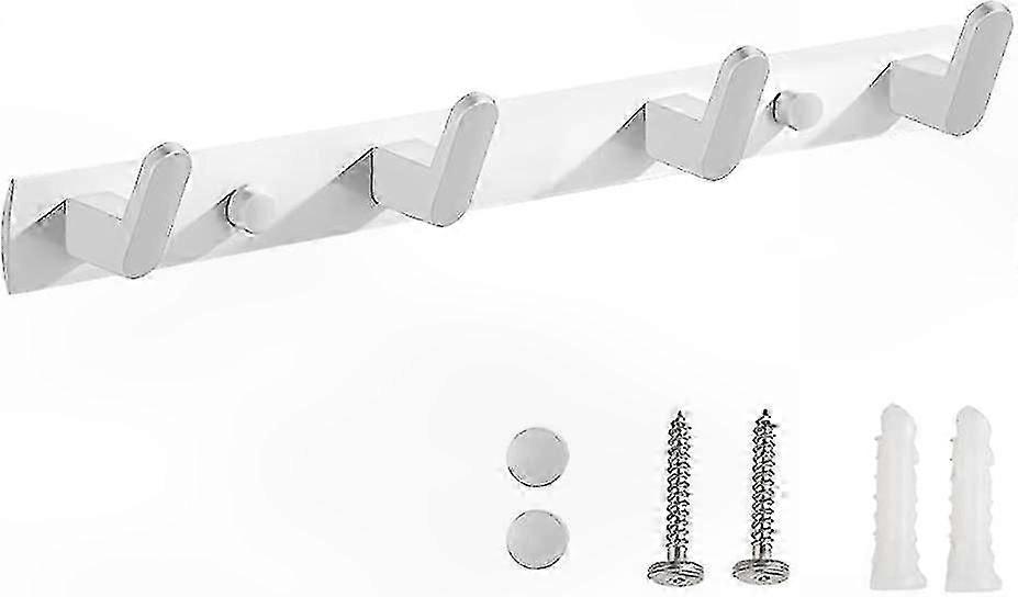 Coat and Towel Rack for Wall Mounting, Space-Saving Storage Solution for Bathroom and Entryway