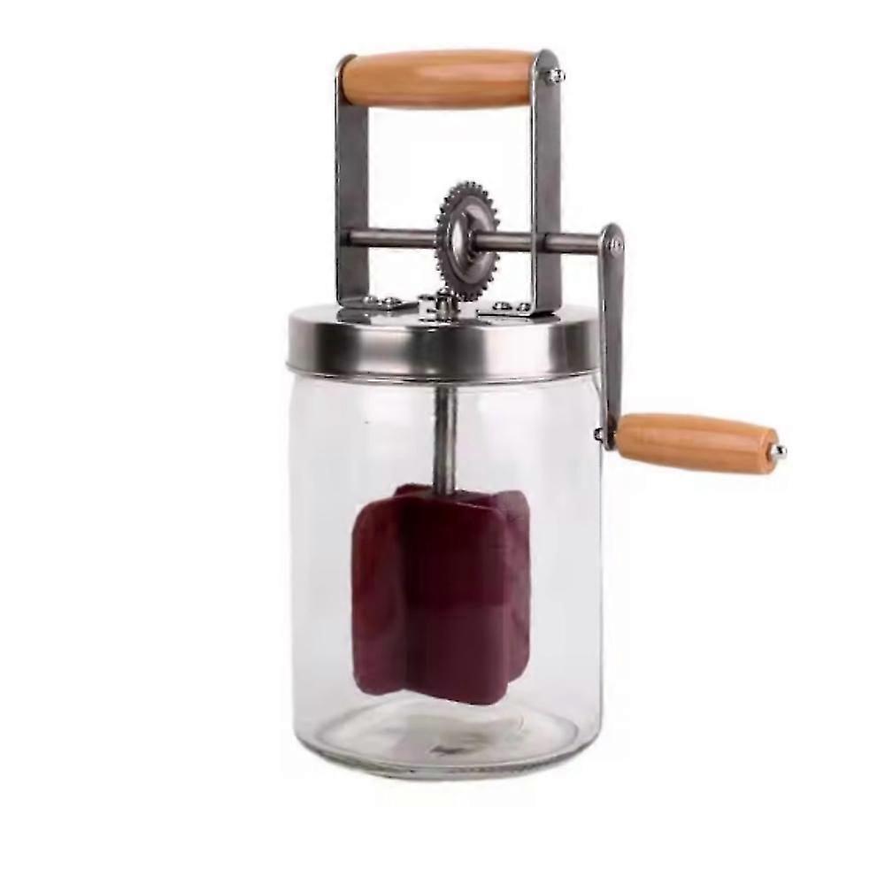 1500ML baratte à beurre en verre transparent Silic Home Butter Maker