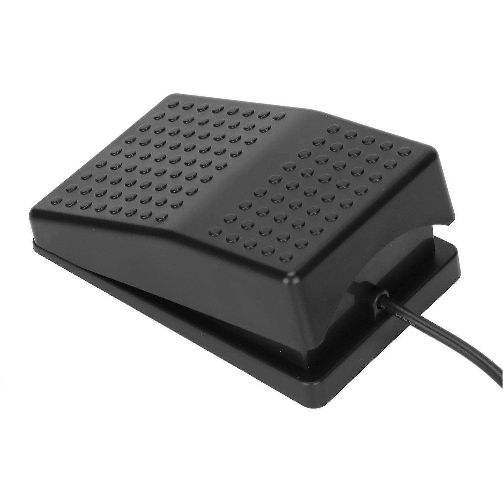 USB Foot Switch Pedal High Sensitivity Multifunctional Ergonomic Single Foot Switch Pedal with 2m Cable for Computer 