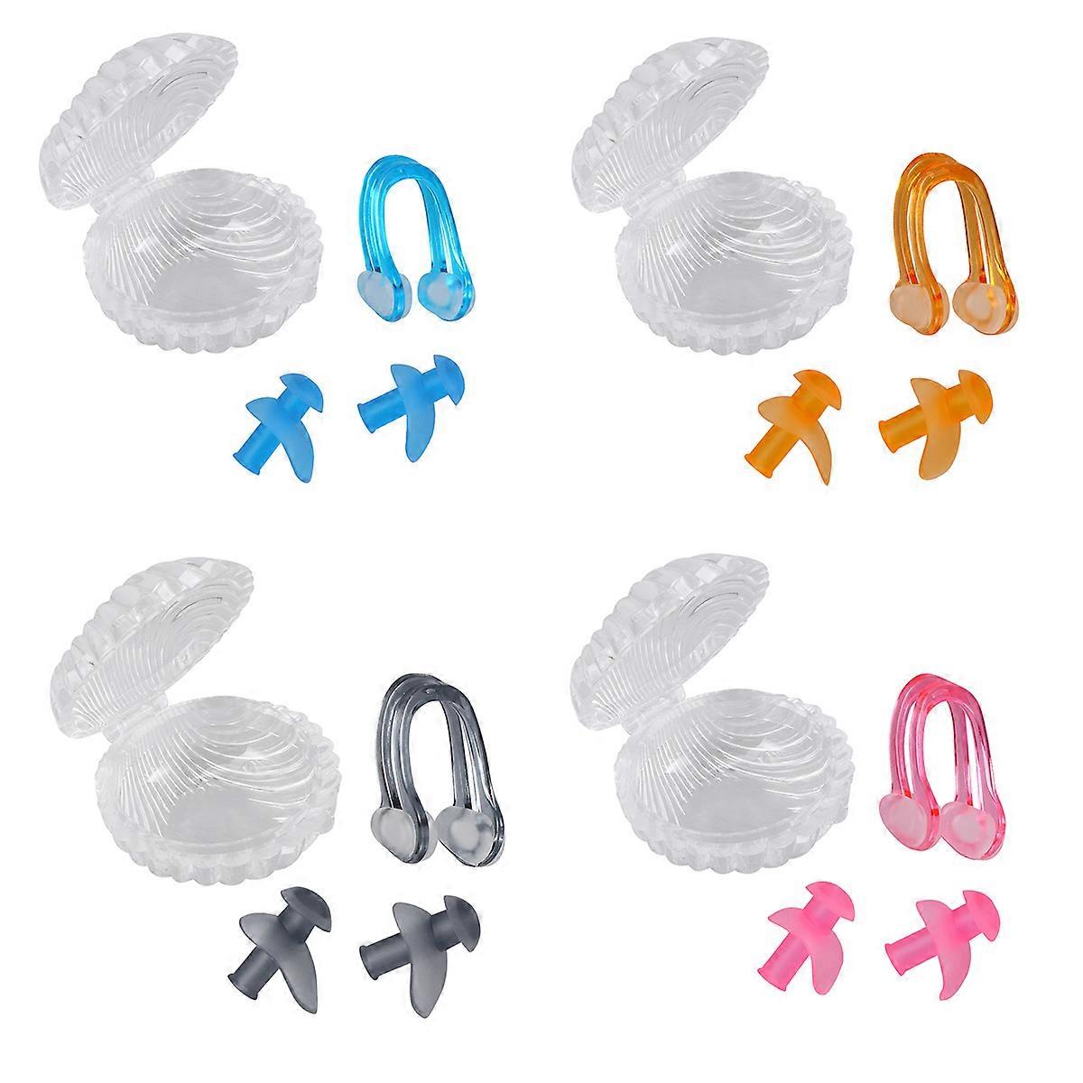 High End Silicone Swim Nose Clips Set Comfortable For Swimming Surfing And For Prolonged Use