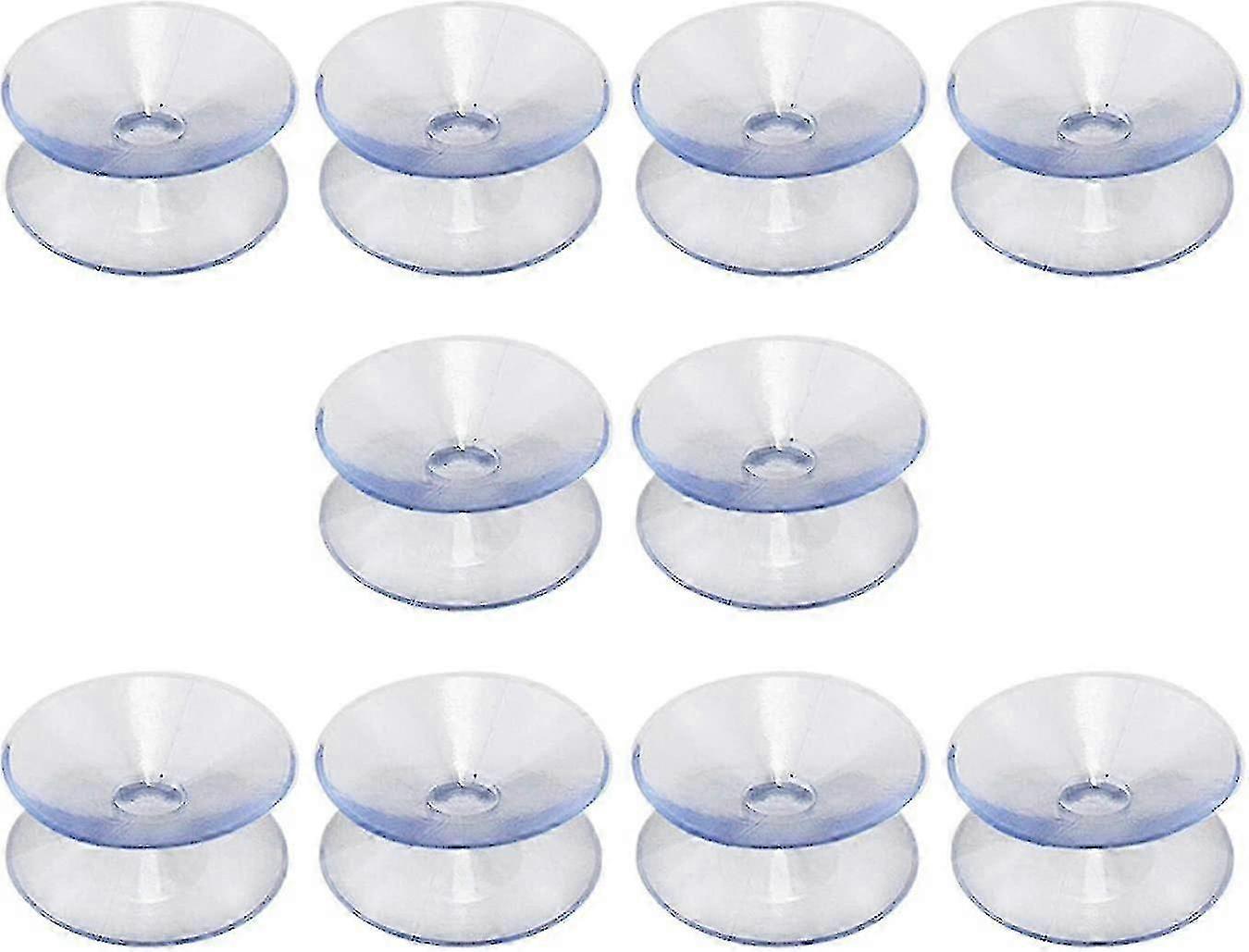 Double-sided Suction Cups Compatible With Glass Table Top,10 Hookless,multifunctional,non-slip(30mm)
