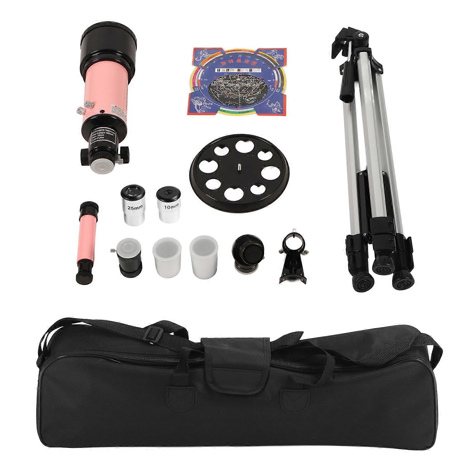 Astronomical Refracting Telescope for Kids Adults 70mm Aperture 120X Magnification Tripod Telescope for Beginners