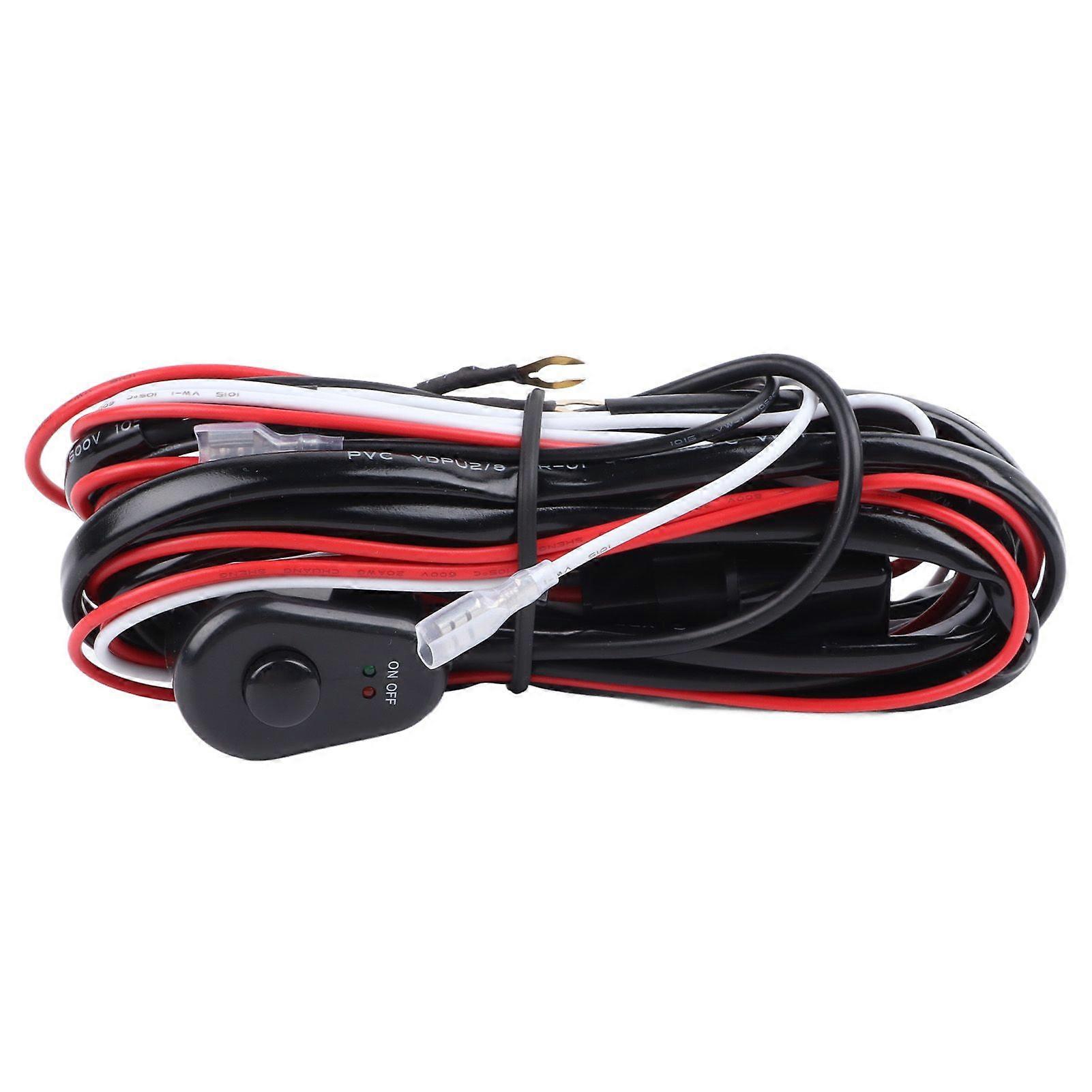 Car LED Work Light Wiring Harness with Remote Control