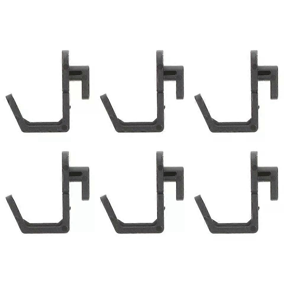 J Shape Shelf Hooks, 6pcs Pegboard Shelving Hooks for Garage Store