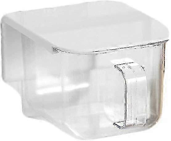 3-Piece Wall-Mounted Kitchen Storage Set with Spoon, Spice Box & Salt Shaker (White)