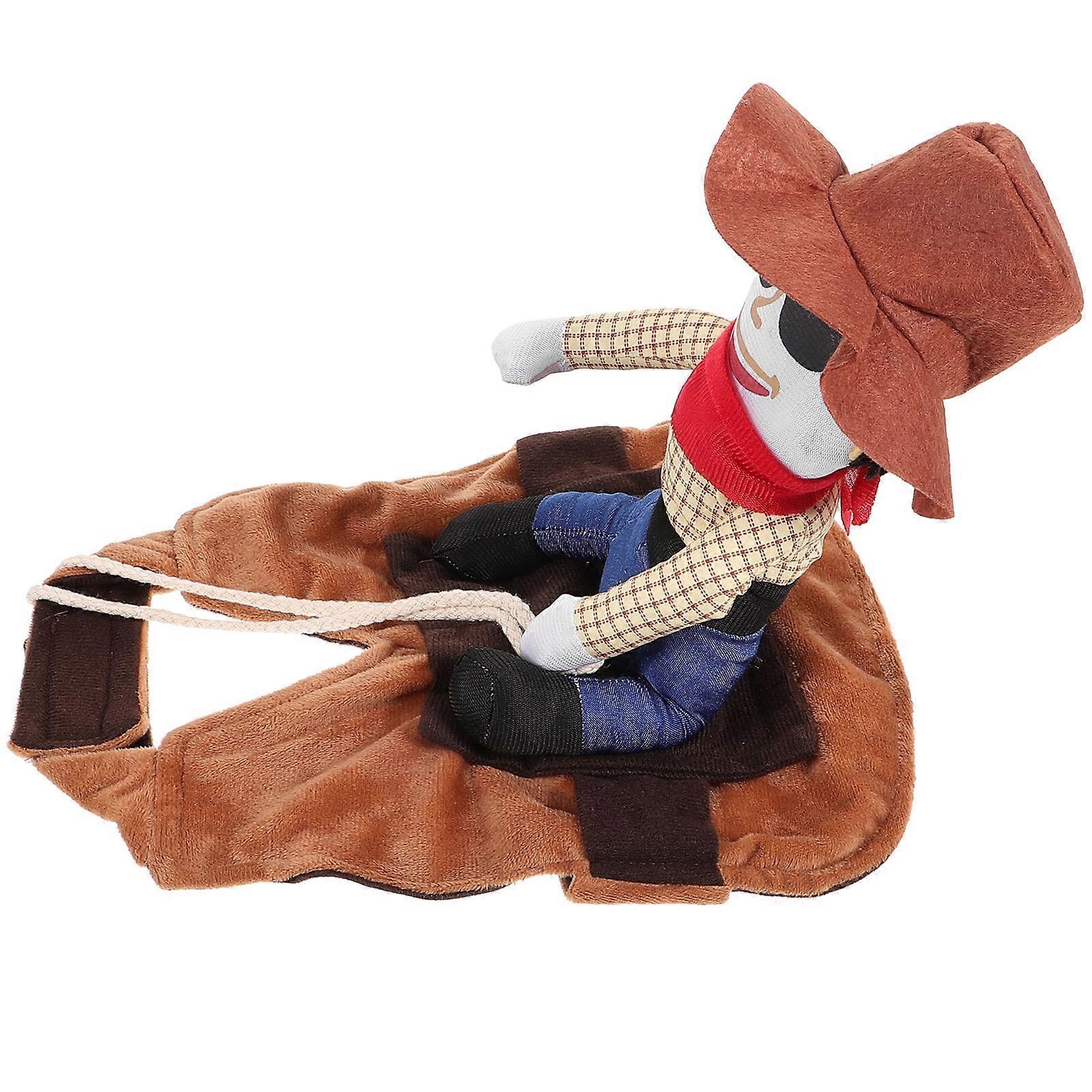 Adorable Pet Clothes Comfortable Dog Costume Made of Polyester for Wearing Light Brown