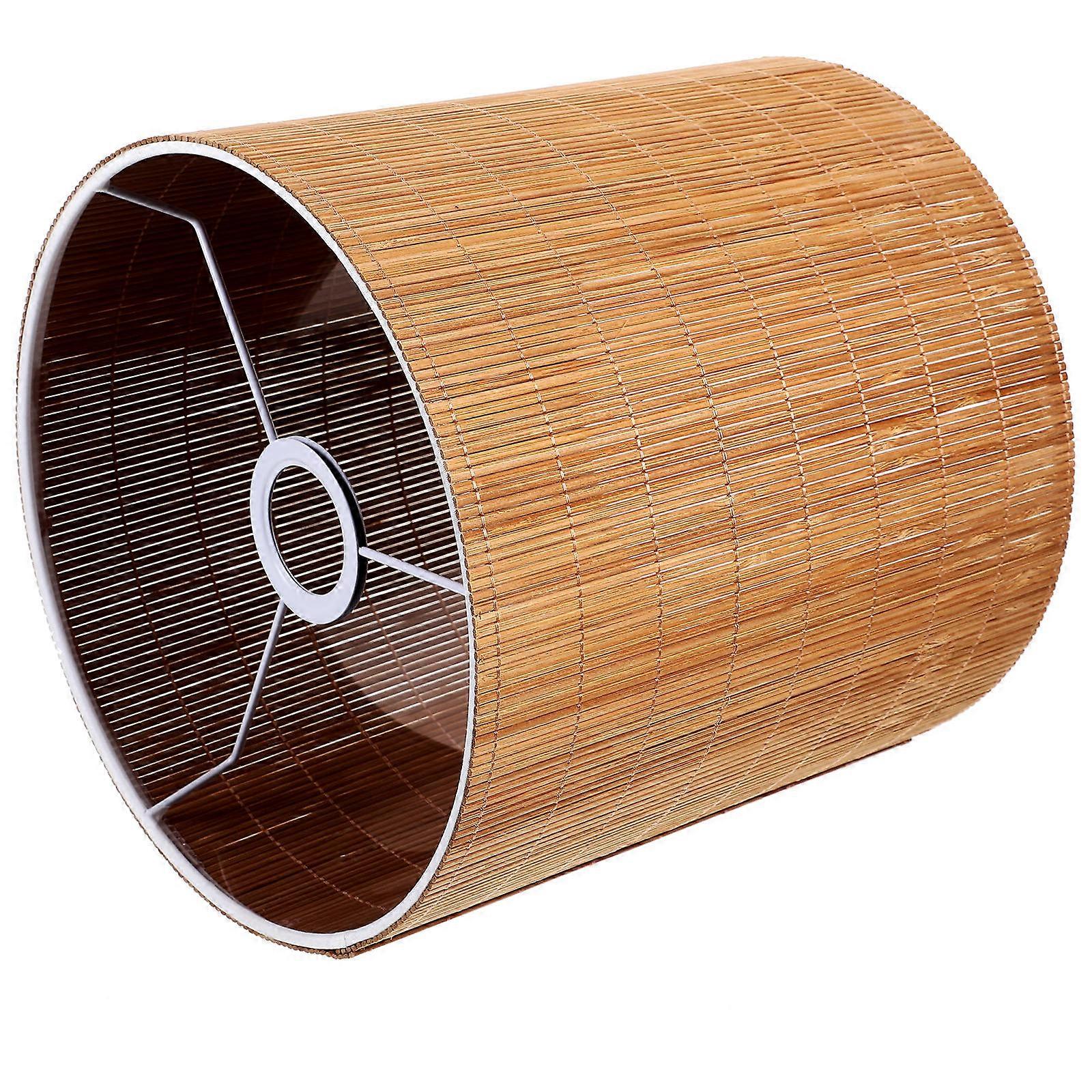 Woven Rustic Lampshade Pendant Light Cover Replacement for E27 E14 Hanging Lamp Shade