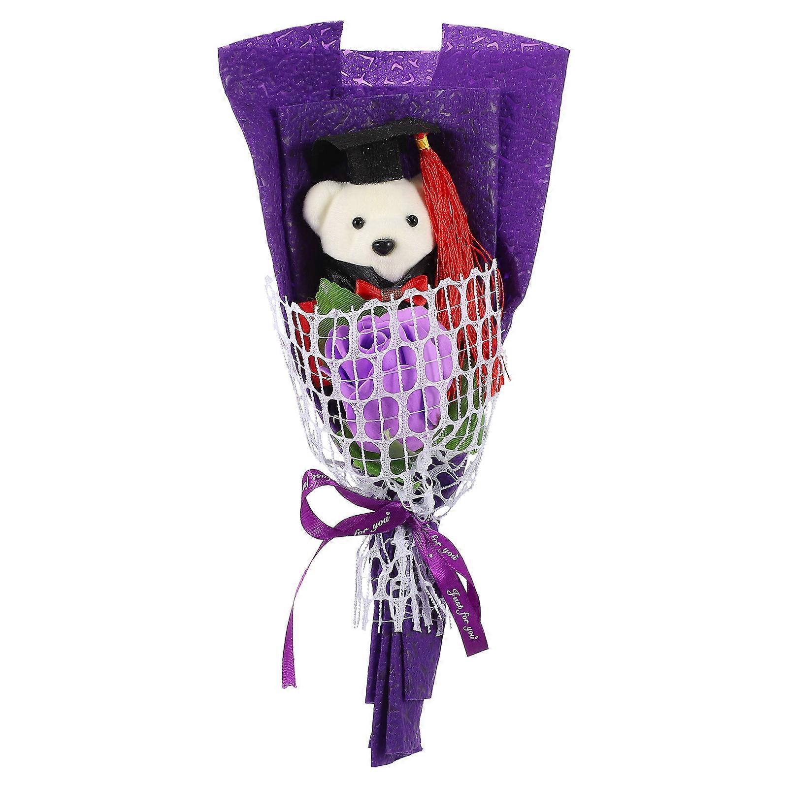 Bear Doll Bouquet for Graduation, Lovely Shape, Creates Memorable Atmosphere