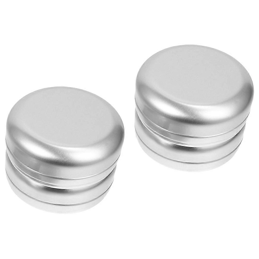 Aluminum Soap Cases 4Pcs Travel-Friendly Multi-Function Household Earphone Containers Silver Leak-Proof