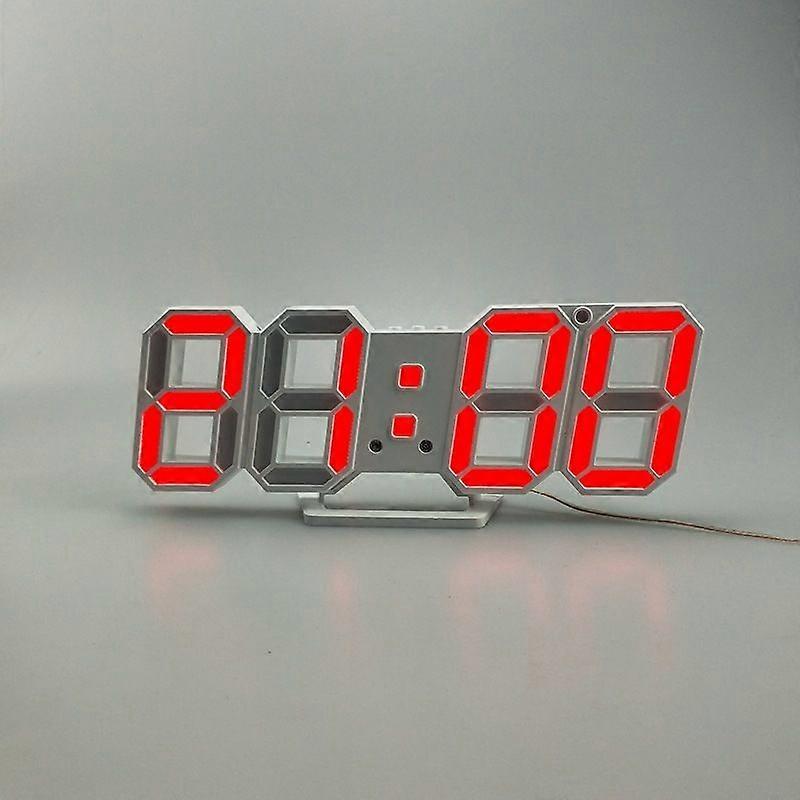 6609 Living Room 3D Wall Clock, Colour: Red Red