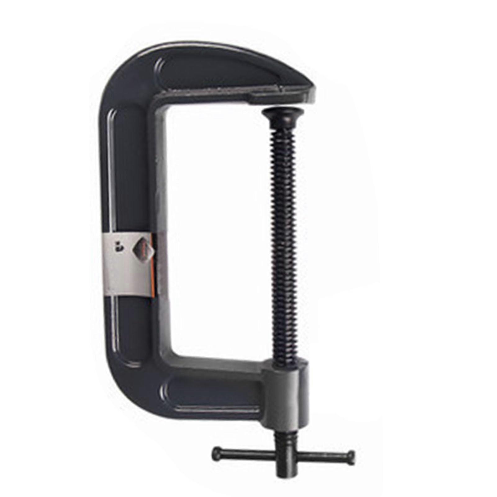 3-Inch Cast Iron C Clamp for Woodworking, High Strength Fixing Tool for DIY, Garage, Wood Shop, and Industrial Use
