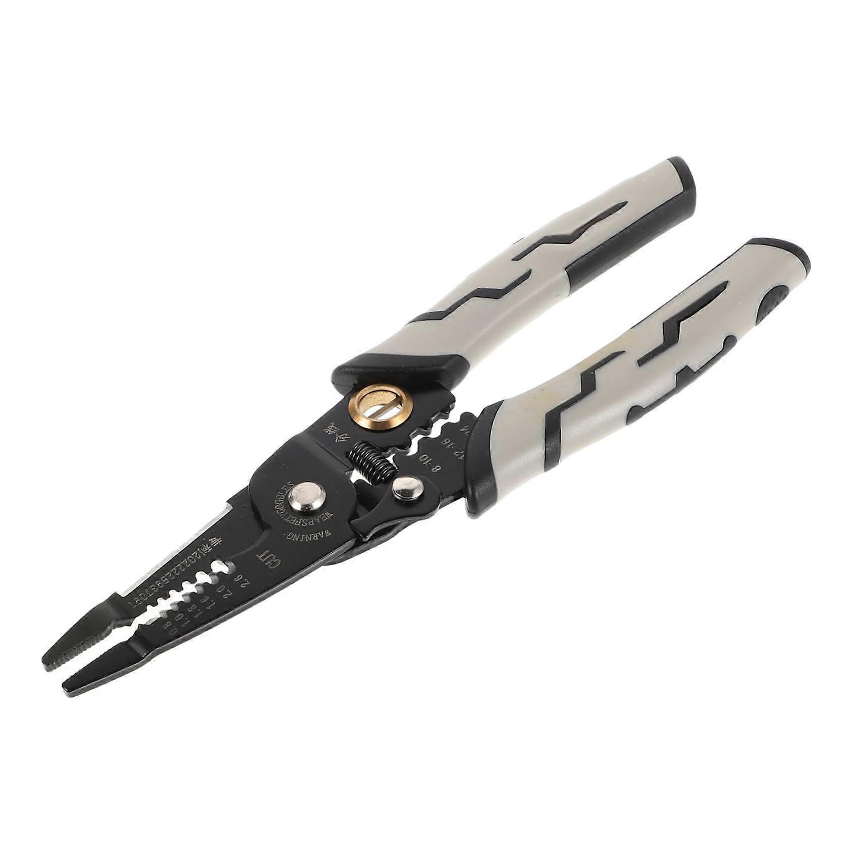 Heavy Duty Wire Stripping Tool with Multi-Function Electric Cutter, Crimper and Stripper for Electrical Installations