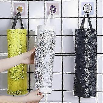 2025 3pcs Hanging Garbage Bag Storage Bag Kitchen Dispenser Garbage Wall Mounted Grocery Holder Home organizers storage accessories