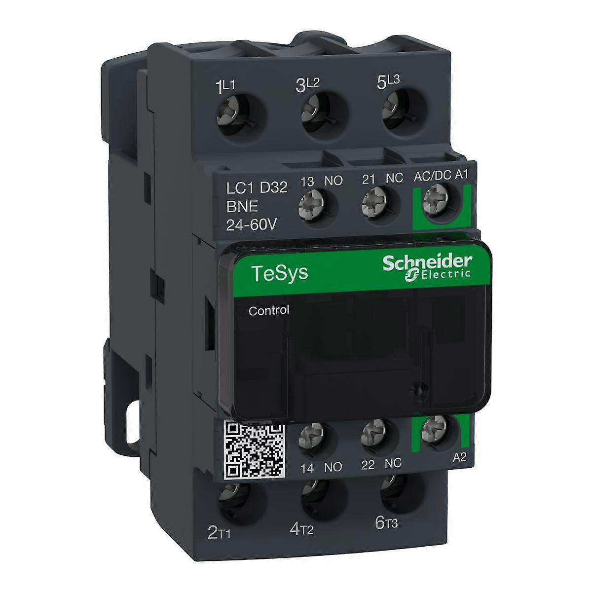 Schneider Contactor 32a 24v Ac/dc Coil 3pst 3no Lc1d32bne