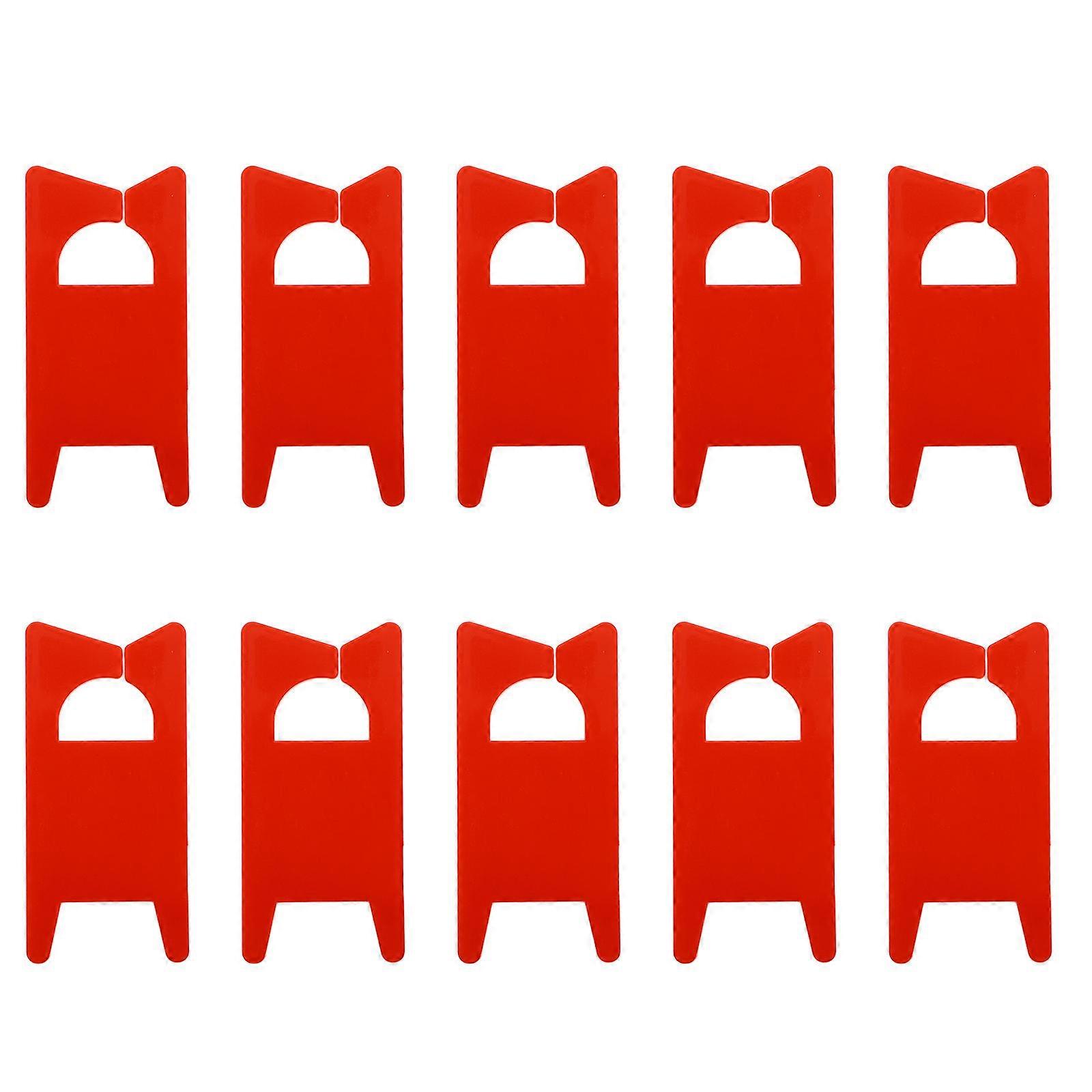 100pcs Red Plastic Winding Plates for Cross-Stitch Sewing and DIY Projects