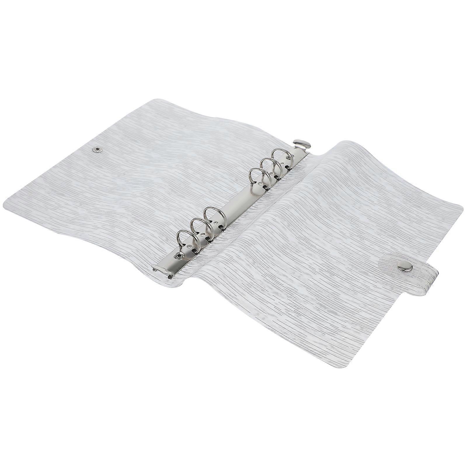 White Protective File Folder for Paper Storage with Premium Clips and Wear-Resistant Cover Suitable