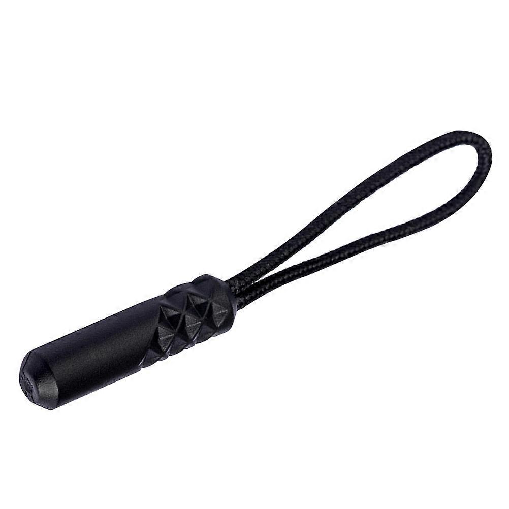 DIY Zipper Fixers with Black Plastic and Polyester Pull Tabs for Backpacks Suitcases Jackets 20 Pieces