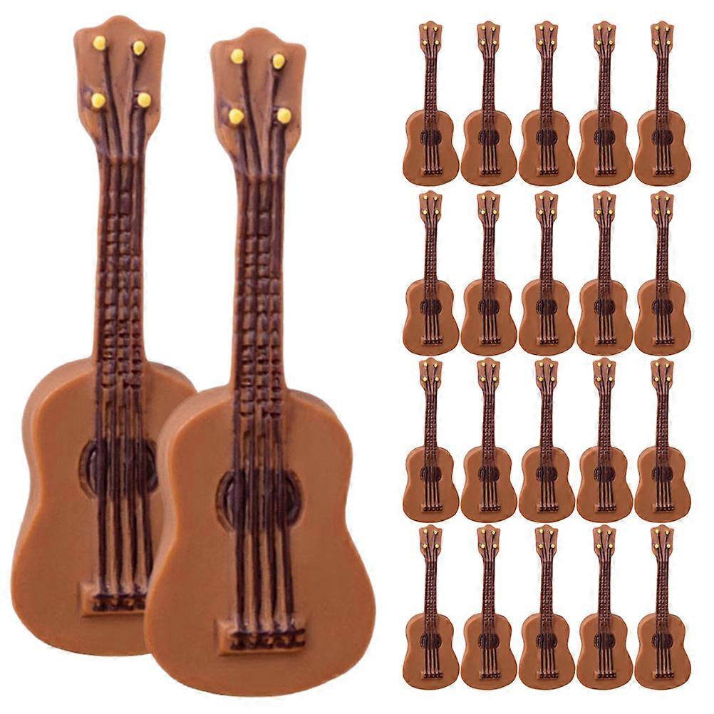 25pcs Miniature Guitar Models Small Musical Instruments for Home Decor