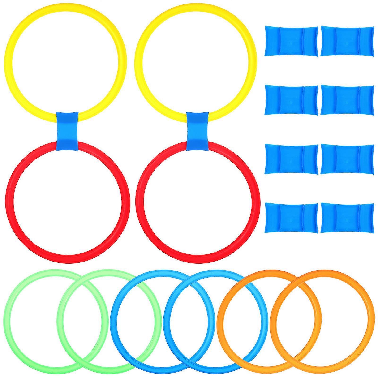 Plastic Throwing Rings Set for Fun Family Party Games and Kids Birthday 1 Set
