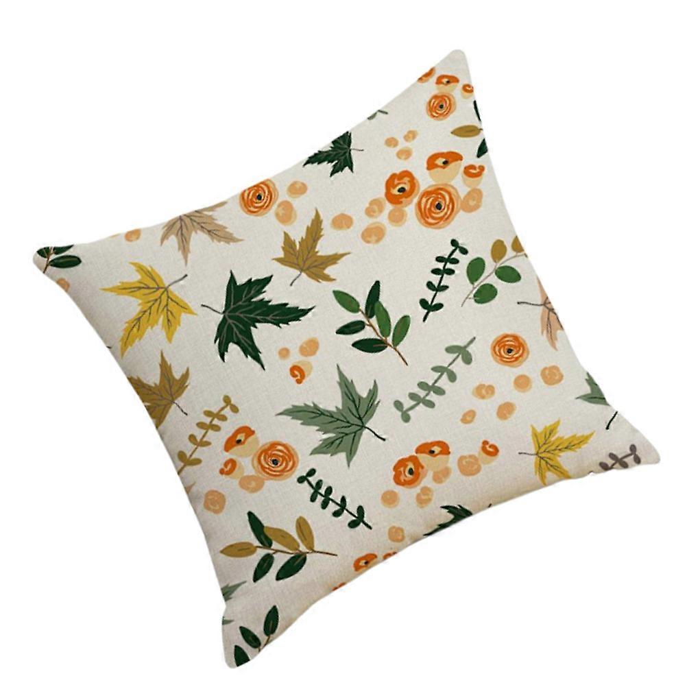 Fall Leaf Pillow Covers Multi Home Decorations Cushion Protectors 45 X 45 X 0.3Cm Wear-Resistant 1Pack