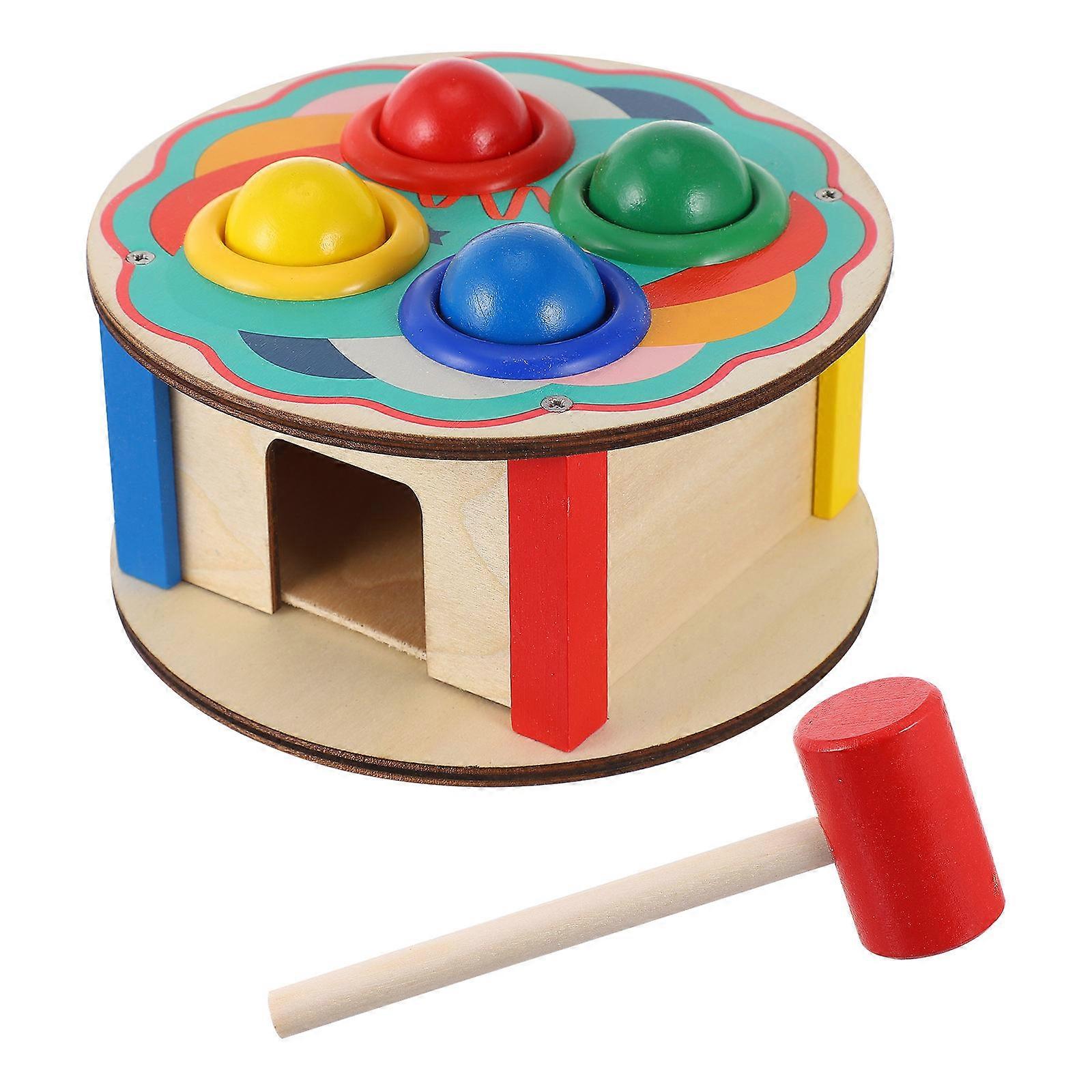 Cognition Toy 1 Set Hammer Shape Educational Toy Supports Hand-eye Coordination Training Designed For Children In Kindergarten Assorted Color