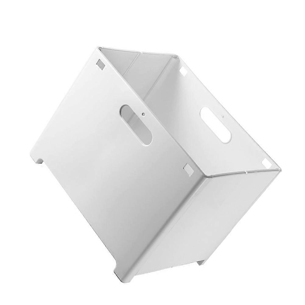 White Wall Mount Laundry Basket for Storing Clothes Made of PP Material Great for