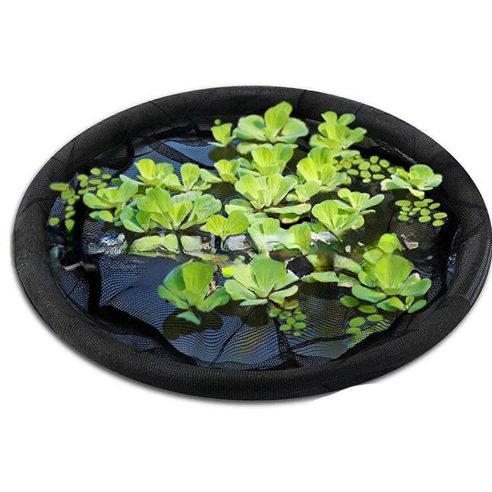 Floating Island Plant Protector Pond Basket with Fine Meshing Round Floating Flower Fish Barrier Floating Island  80cm