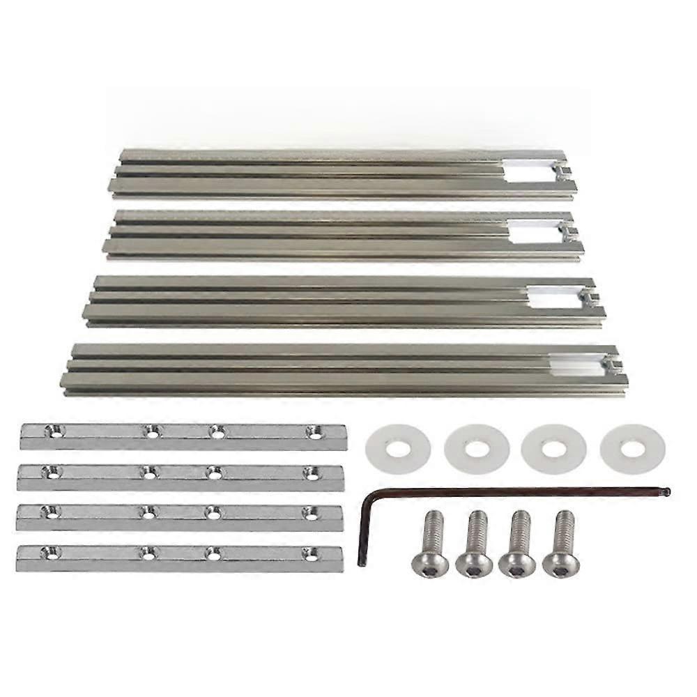 Woodworking Guide Rail Kit 400mm Aluminum Alloy Guide System For Trim Routers Wear-Resistant Adjustable Auxiliary Rails
