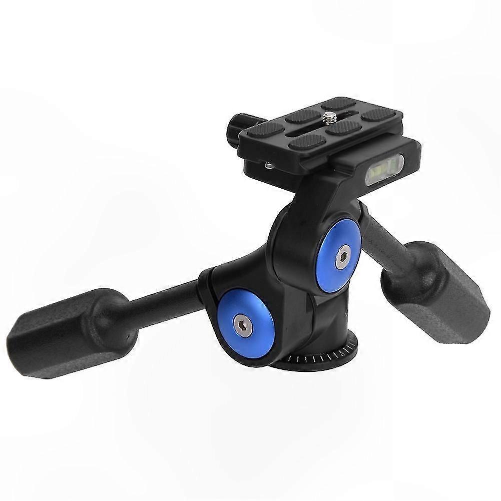 3D Hydraulic Damping Tripod Head with Dual Handles for Panoramic Photography