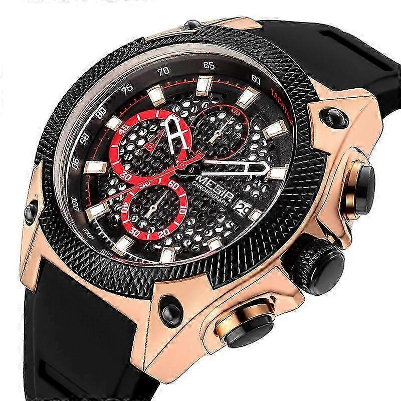 Men Watch Multi-function Chronograph Sport Quartz Watch
