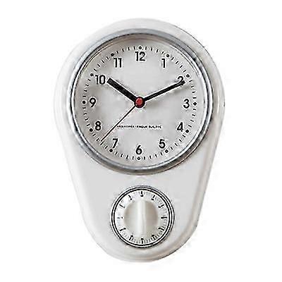 Wall clocks and timers - clock with timer function white