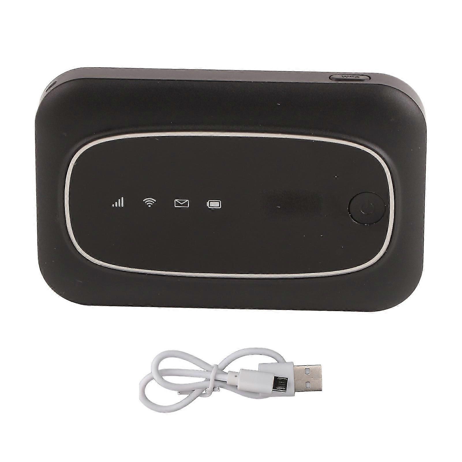 WiFi Hotspot 2000mAh Battery Compact Portable Black 4G SIM Card Router for Home