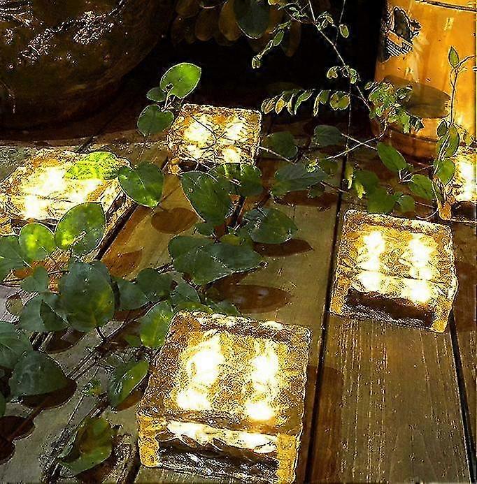 Solar Brick Lights Outdoor Landscape Light Ice Cube Light