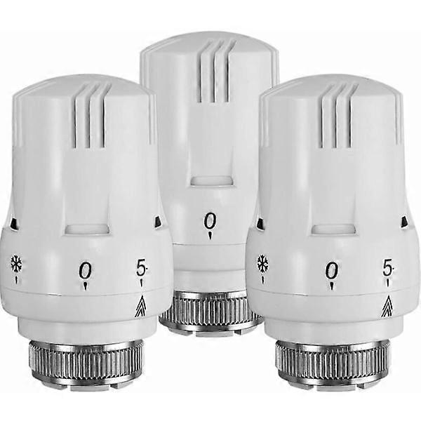 Thermostatic Radiator Knob 3pcs TRV Radiator Thermostat Knob M 30 x 1.5 Thermostatic Radiator Valve Replacement Knob Radiator Valve Heating System Co