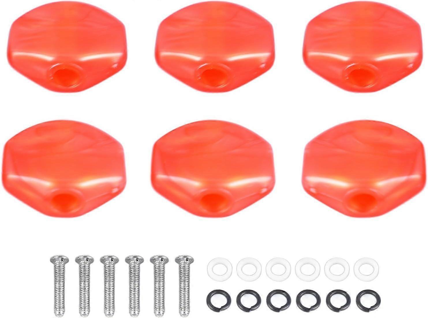6PCS Guitar Tuning Peg Cap, Guitar Tuning Peg Tuners Machine Handle Replacement