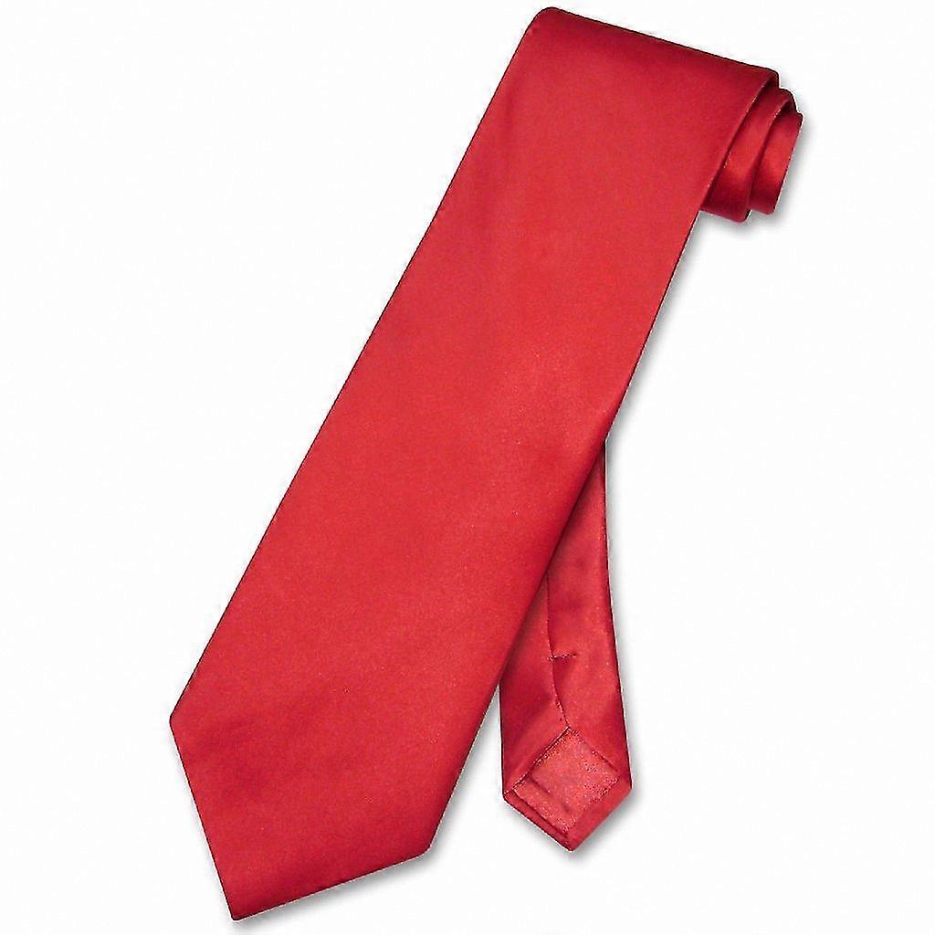 Extra Long Silk Tie for Men - Solid Color Formal Necktie in XL Size