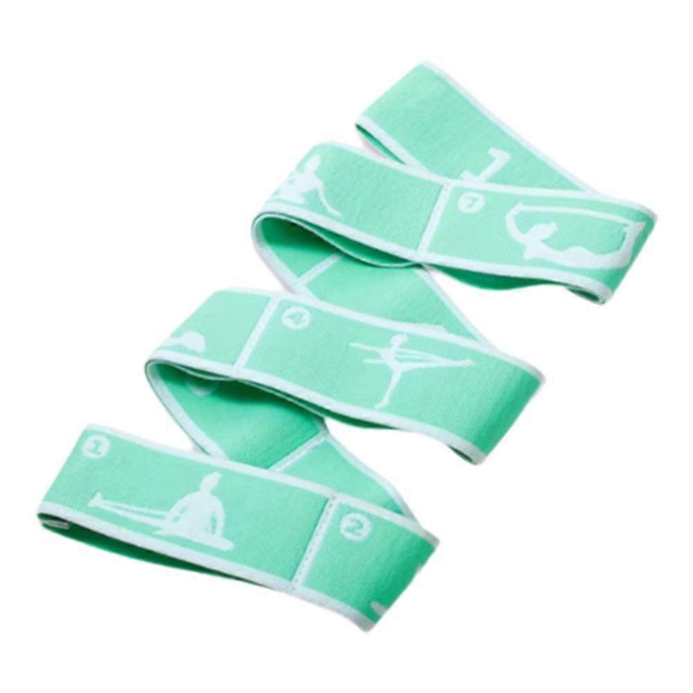 Yoga Stretch Band - Adjustable Multi-Level Strength Rubber Strap with Visual Guidance for Home, Gym, or Travel