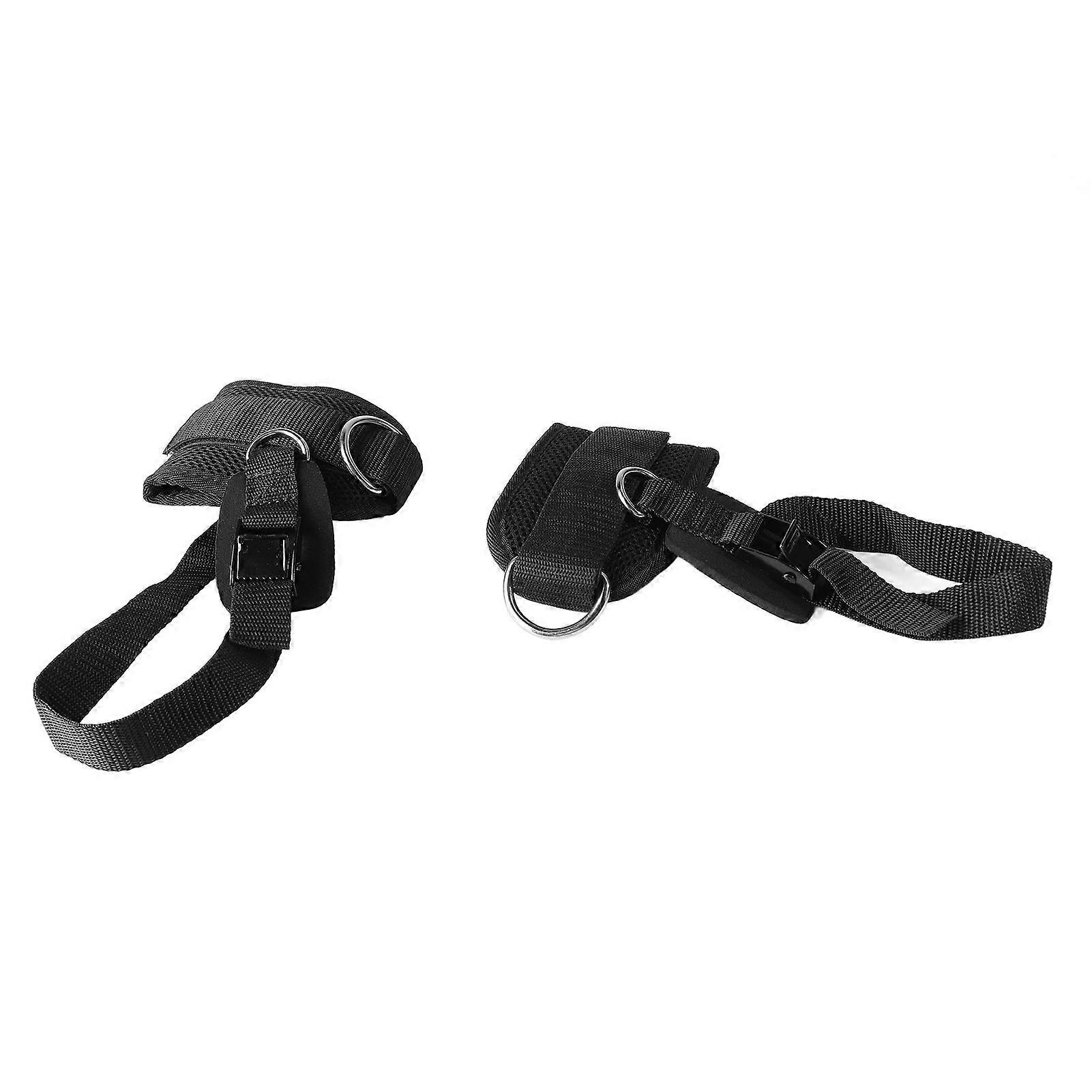 Adjustable D Ring Ankle Straps for Cable Machines, 278g Polyester