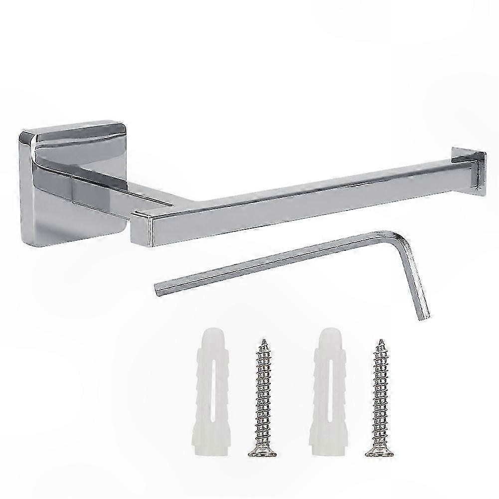 Bathroom Wall Mount Paper Roll Holder with Storage Shelf for Tissue Organization