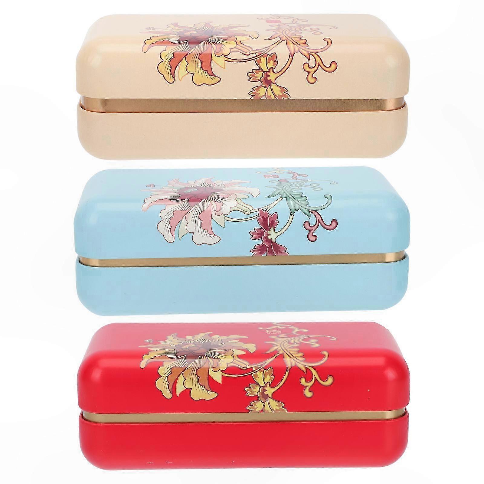 3-Piece Ceramic Storage Jars for Tea, Cookies, Candy, and Cereal with Lids