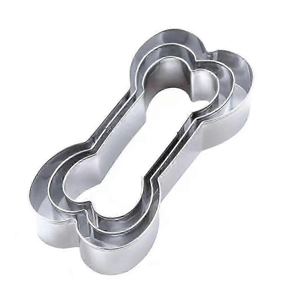 Dog Bone Cookie Cutter , Stainless Steel, 3-Piece / Set