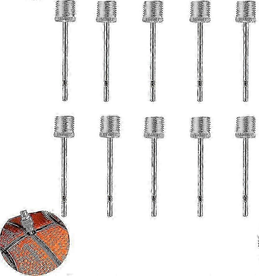 10 قطع إبرة مضخة الكرة ، إبرة الكرة مع ثقوب جانبية ، كرات رياضية غير قابلة للصدأ