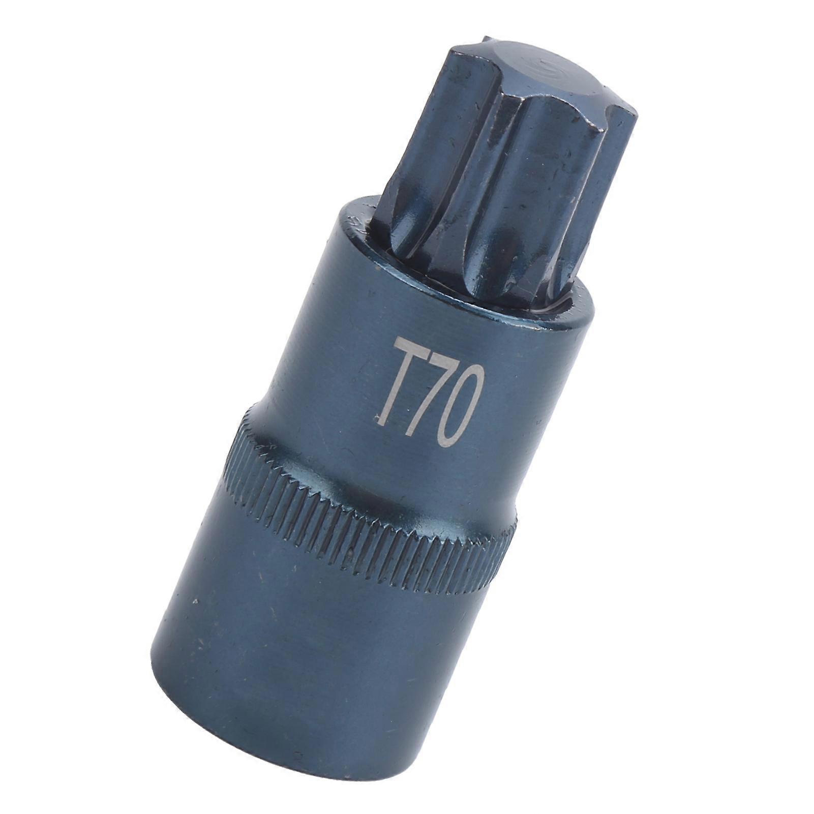 Socket Bit H70 S2 Alloy Steel 1/2"x55x22mm Quick Wrench Blue