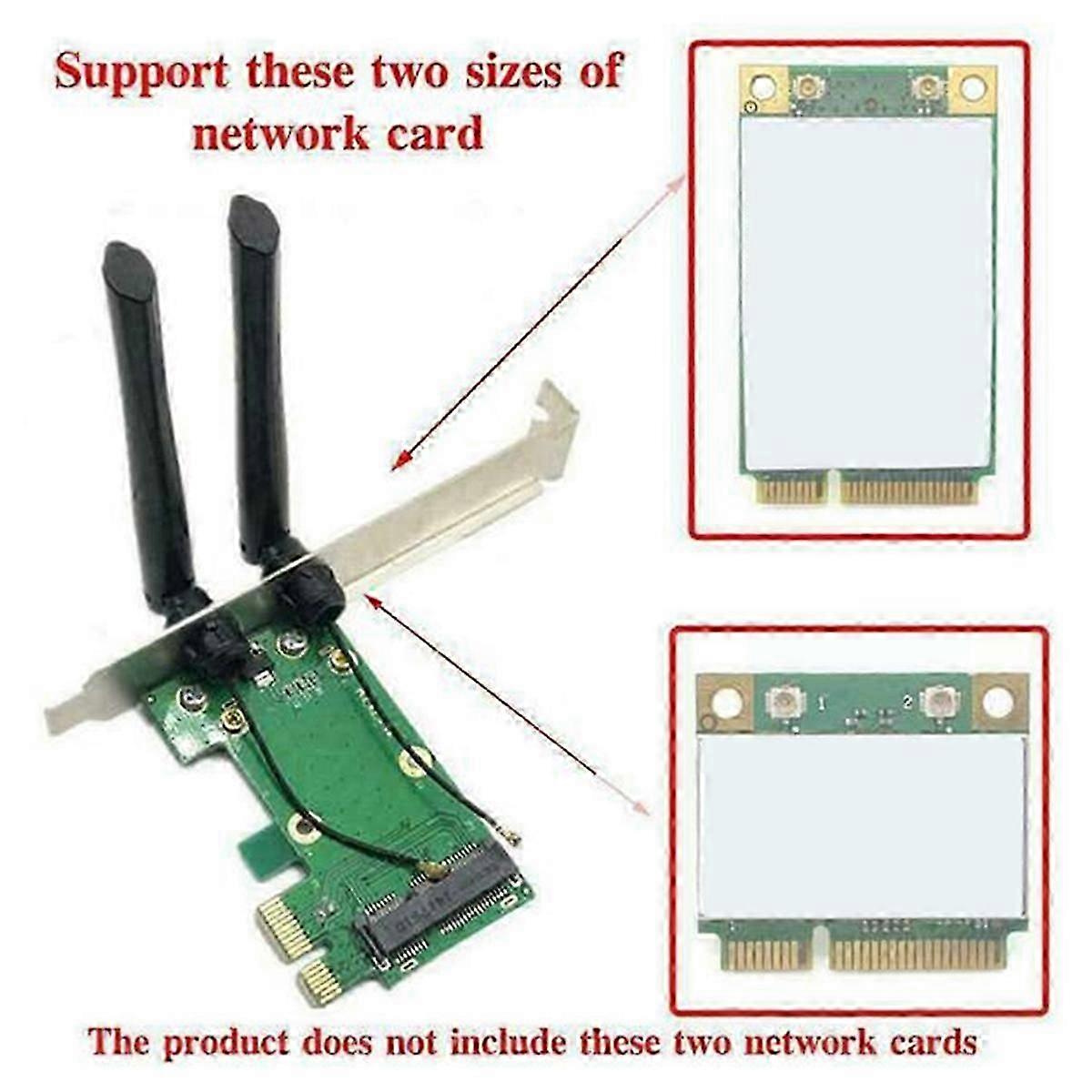 For PC Wireless Card WiFi Mini PCI-E Express to PCI-E Adapter