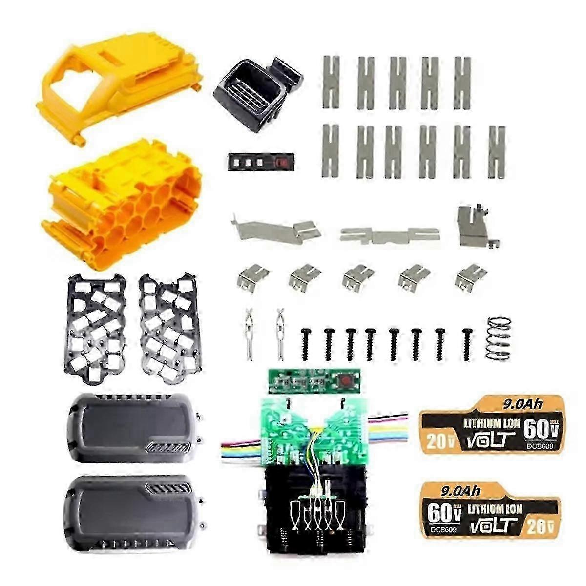 DCB609 15x18650 Battery Plastic Case for Dewalt Flexvolt 20V 60V