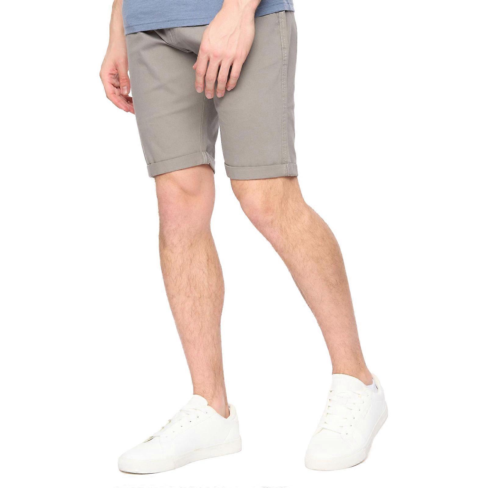 Crosshatch Sinwood Chino Shorts Grey